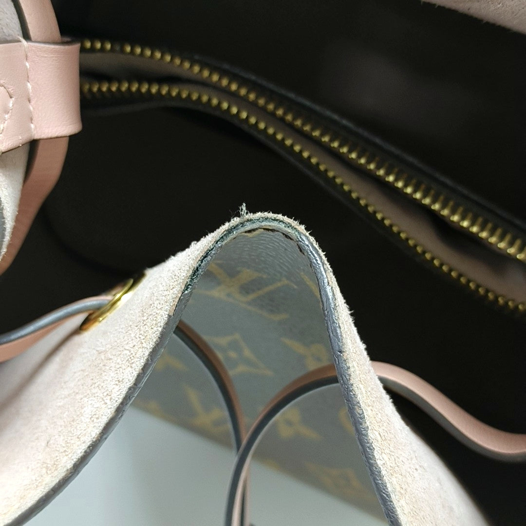 NÉONOÉ MM Monogram Coated Canvas Brown