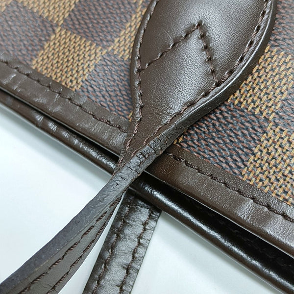 NEVERFULL MM Damier Ebene Coated Canvas Brown