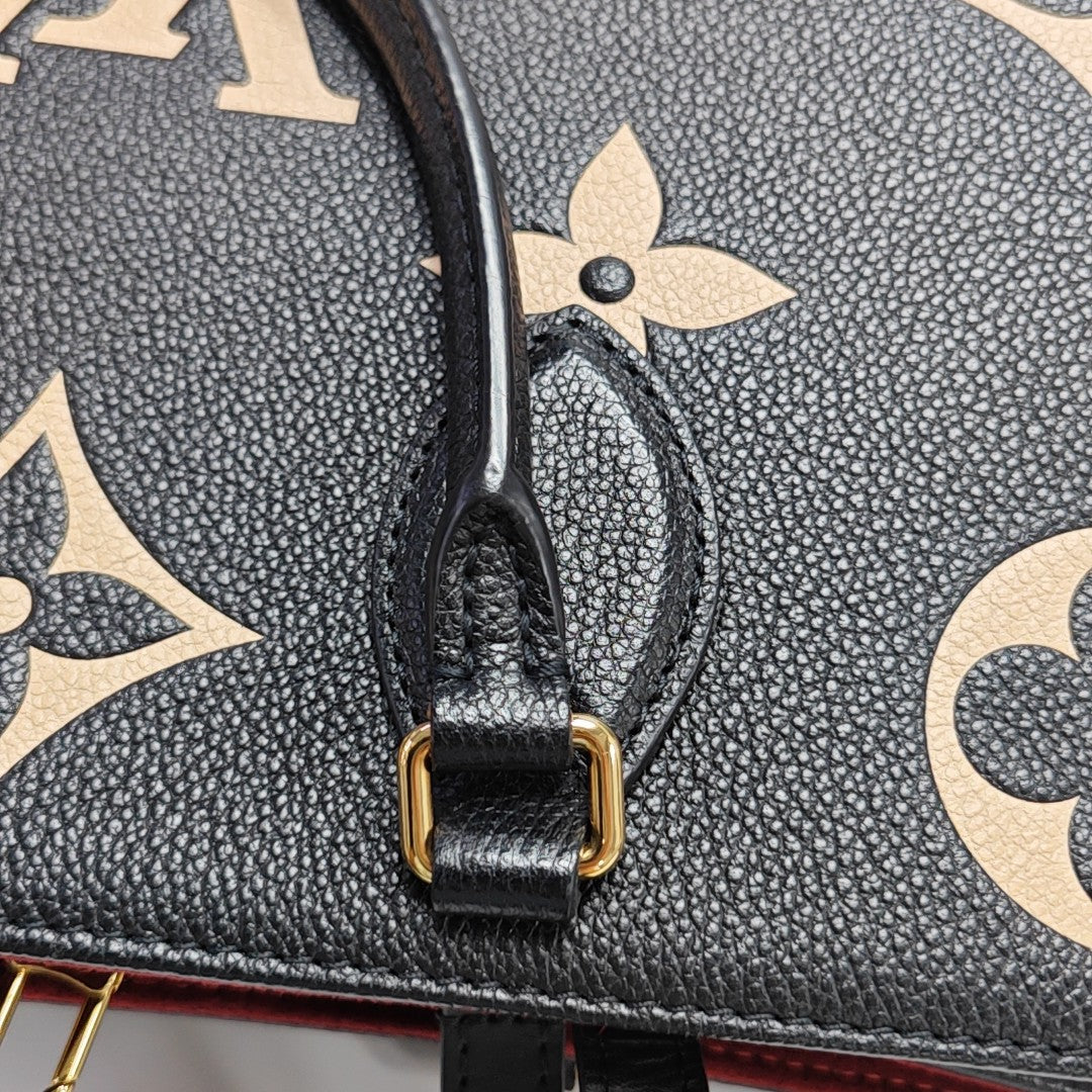 ONTHEGO MM Monogram Calfskin Black