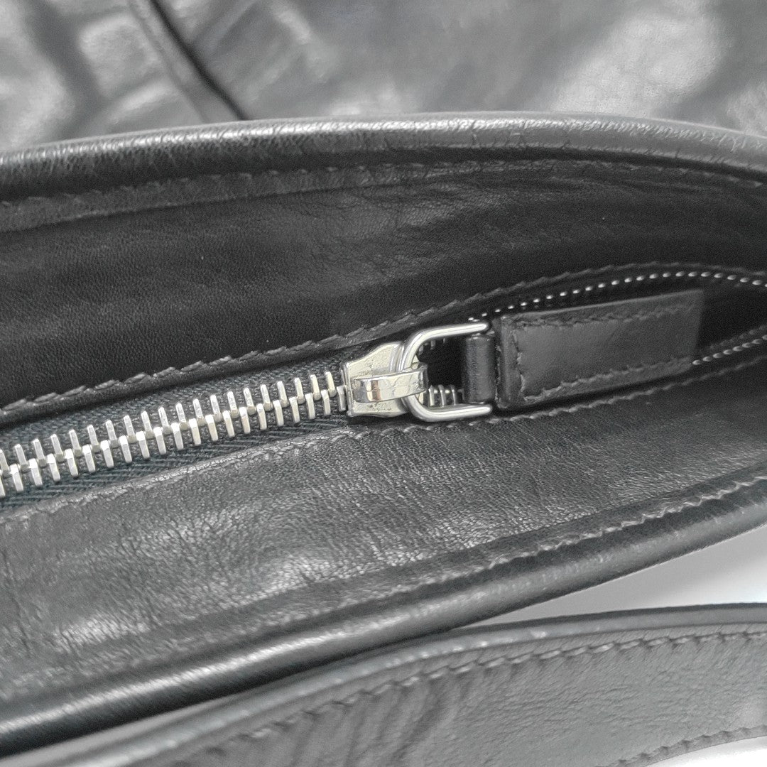 Calfskin Shoulder Bag Black