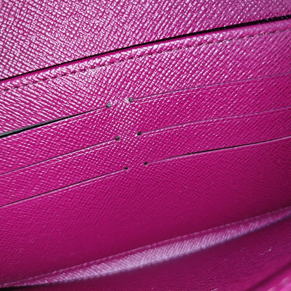 SARAH Monogram Coated Canvas Brown Wallet