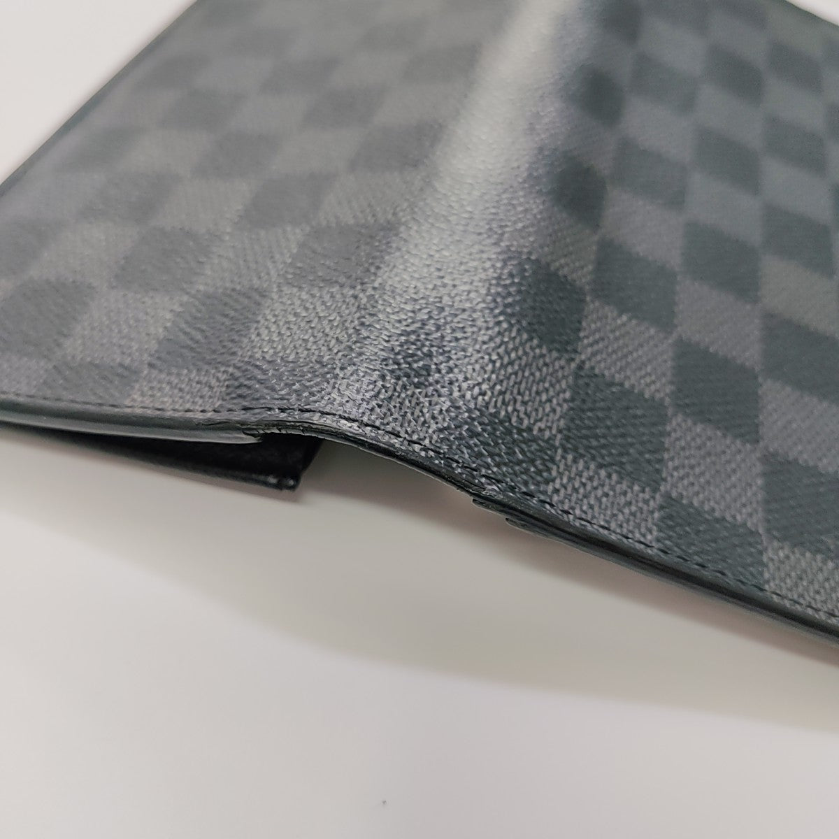 BRAZZA Damier Graphite Coated Canvas Black Wallet