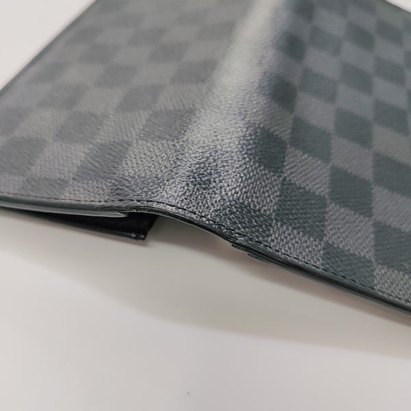 BRAZZA Damier Graphite Coated Canvas Black Wallet