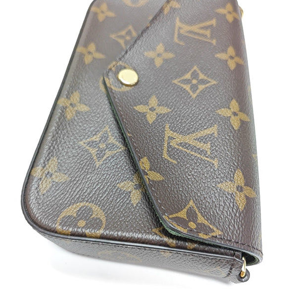 FÉLICIE Monogram Coated Canvas Brown