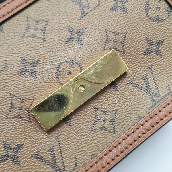 DAUPHINE Mini Monogram Coated Canvas Brown