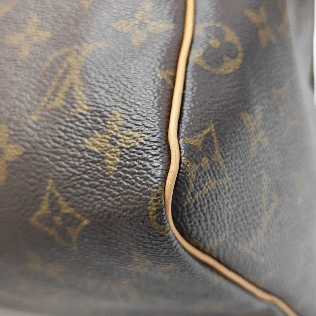 SPEEDY 30 Monogram Coated Canvas Brown