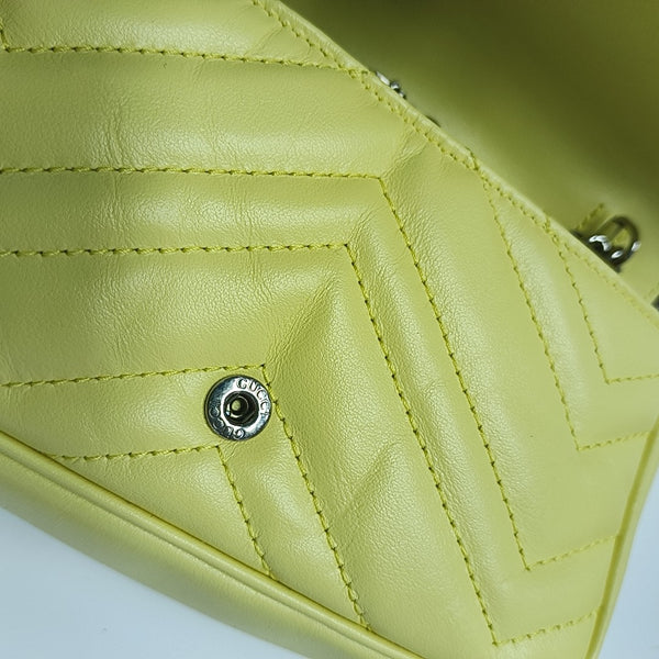 GG Marmont Mini Quilted Calfskin Yellow