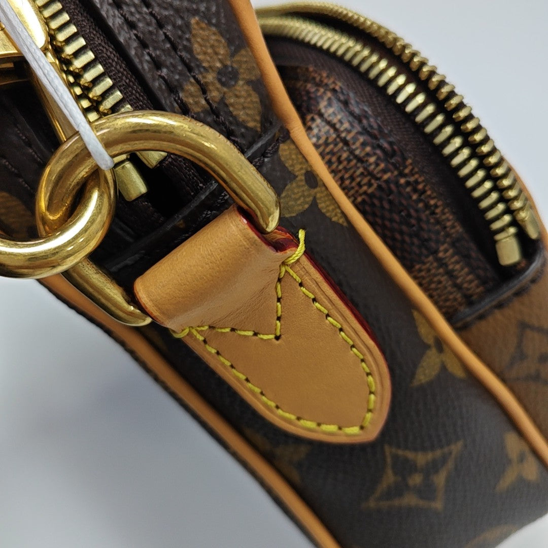 NIL Damier Ebene Coated Canvas Brown