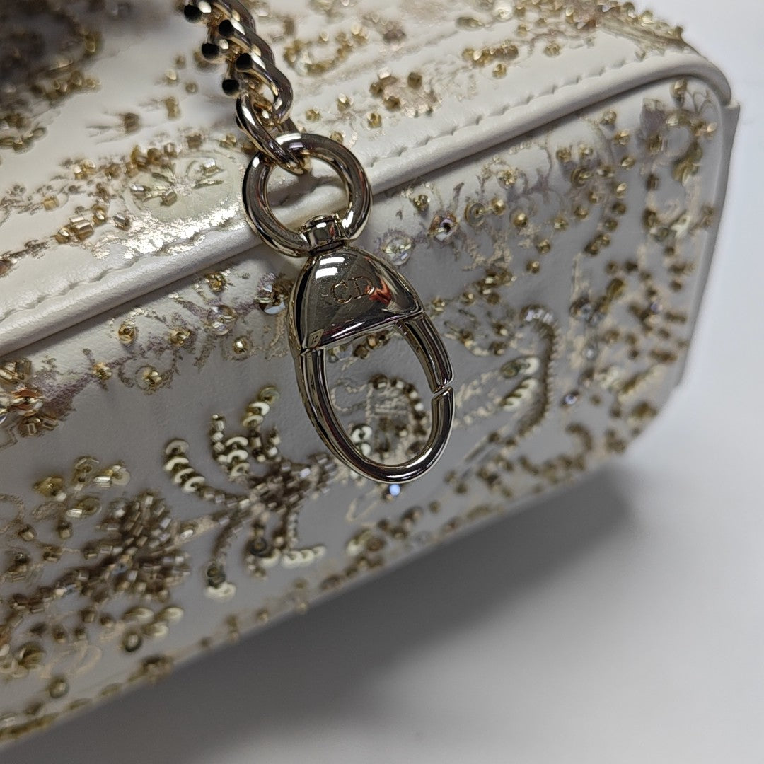 Lady Dior Mini Calfskin White