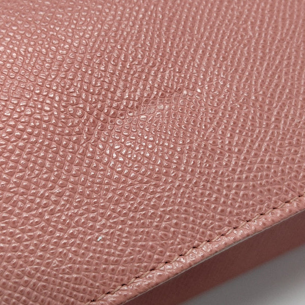 BVLGARI Calfskin Pink Wallet