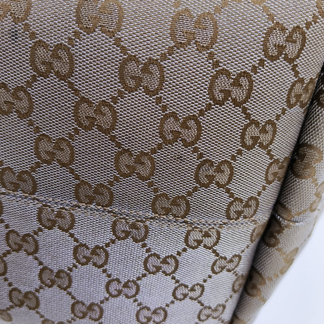 Monogram Canvas Top Handle Bag Brown