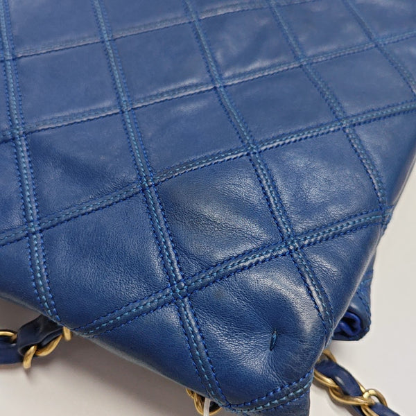 Quilted Calfskin Blue