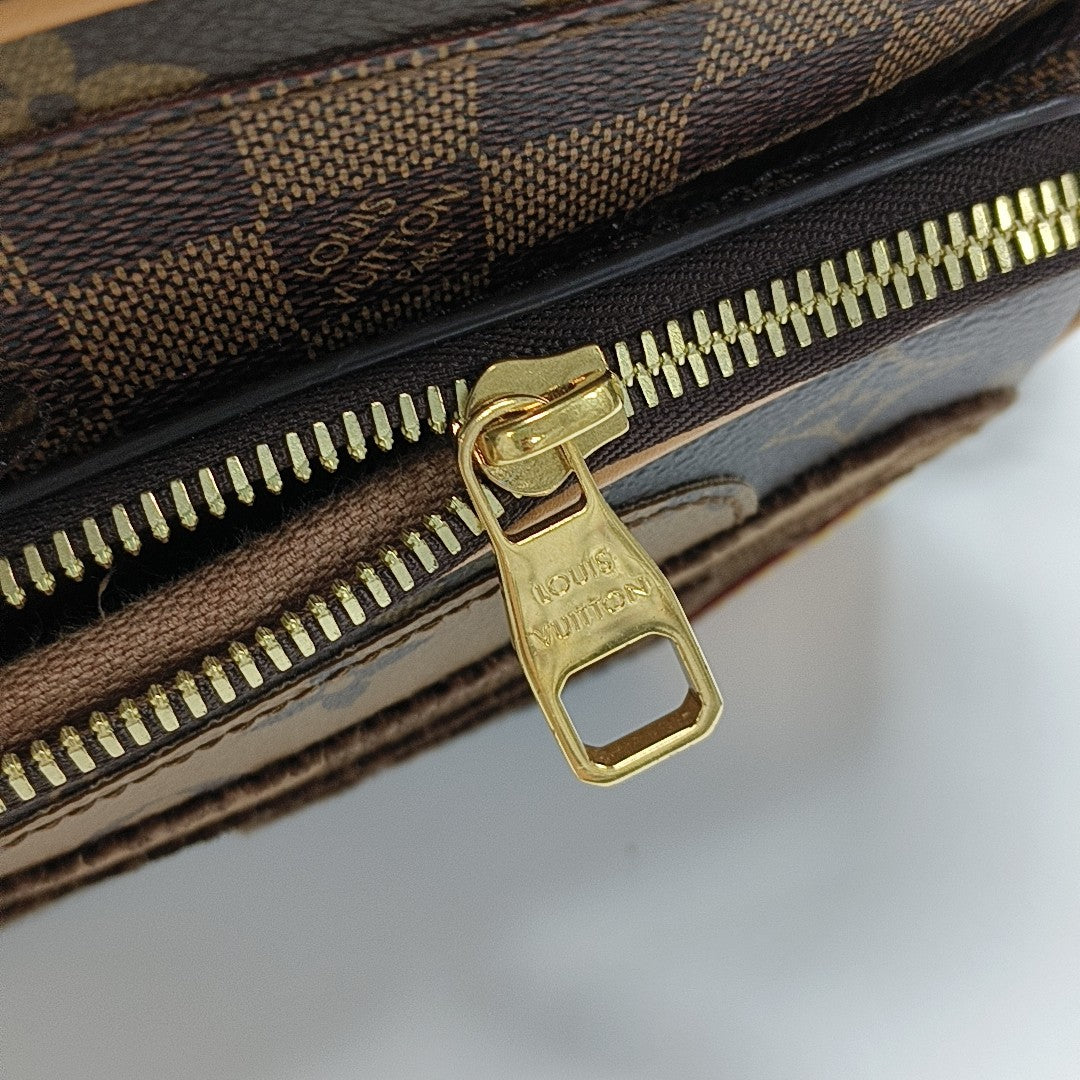 NIL Damier Ebene Coated Canvas Brown