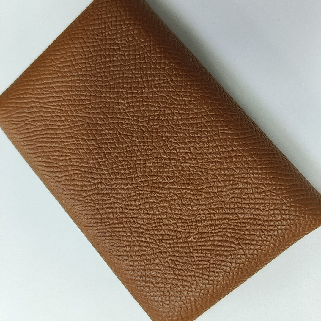 Calvi Epsom Brown Card Holder