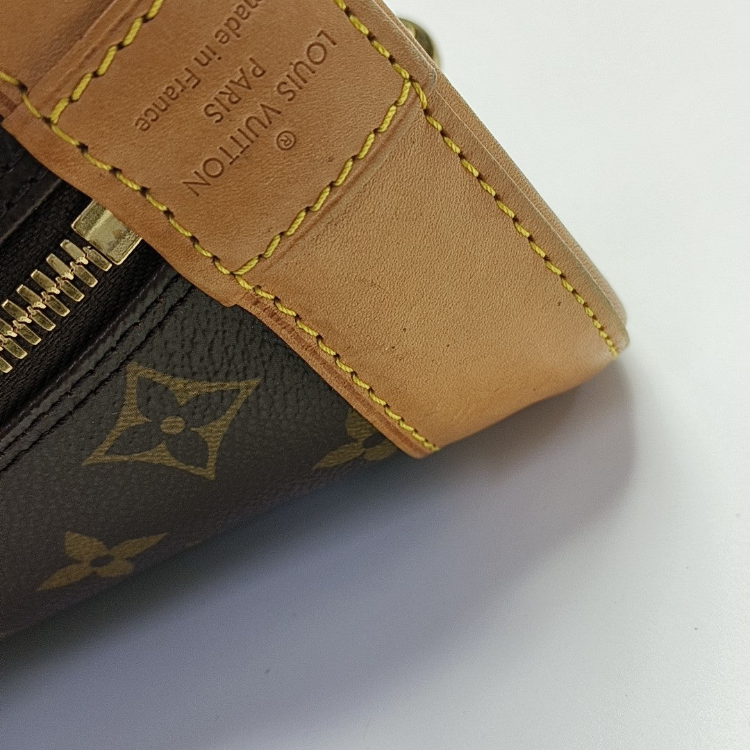 ALMA MM Monogram Coated Canvas Brown