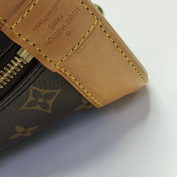 ALMA MM Monogram Coated Canvas Brown