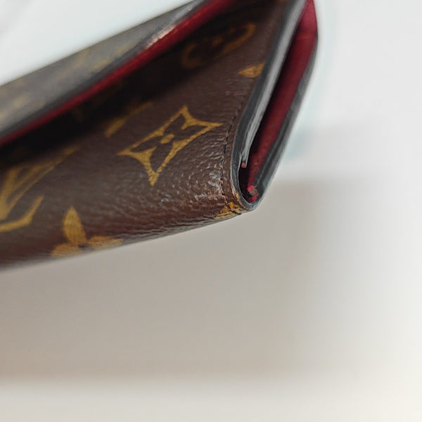 EMILIE Monogram Coated Canvas Brown Wallet