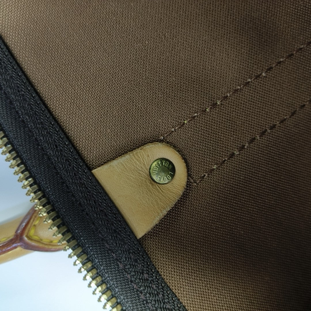 SAC SOUPLE 55 Monogram Coated Canvas Brown