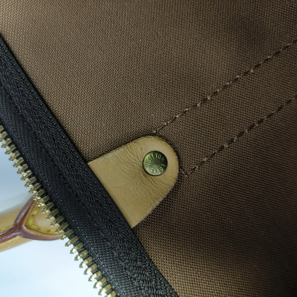 SAC SOUPLE 55 Monogram Coated Canvas Brown
