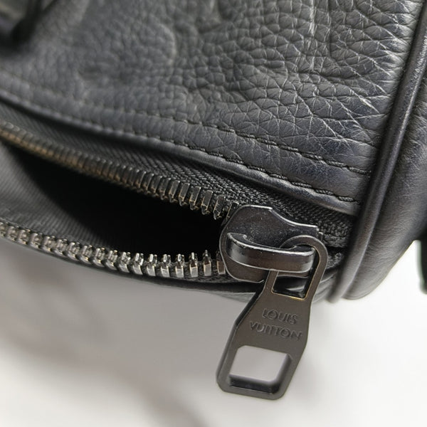 KEEPALL 35 Monogram Calfskin Black