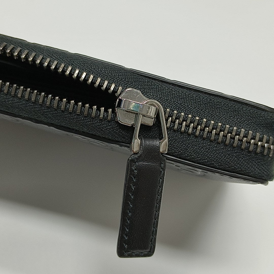 Signature Monogram Calfskin Black Wallet