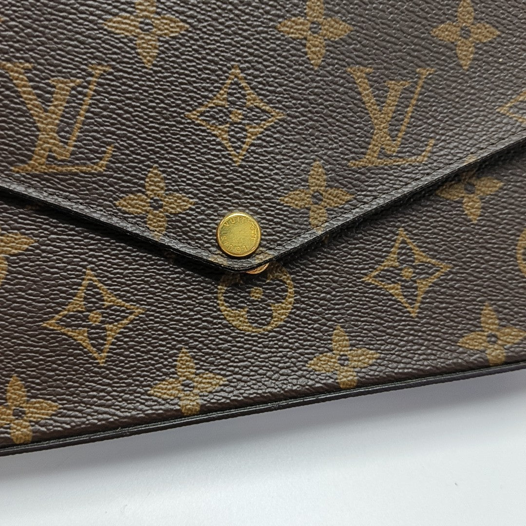 FÉLICIE Monogram Coated Canvas Brown