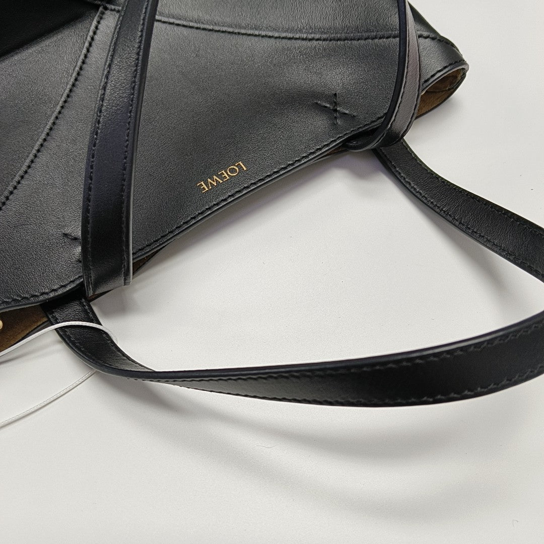 Puzzle Fold Mini Calfskin Black