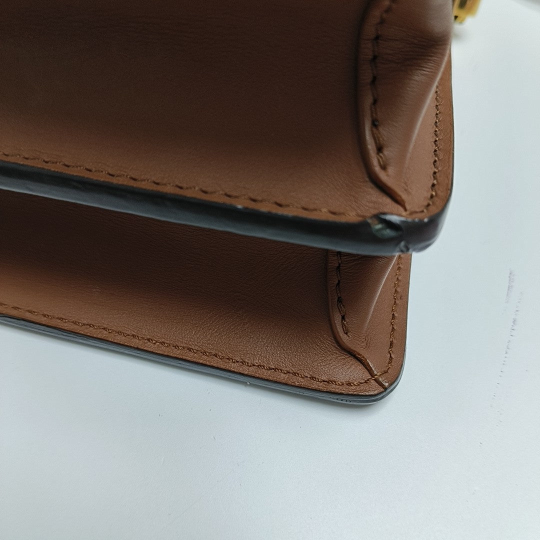 DAUPHINE MM Monogram Coated Canvas Brown