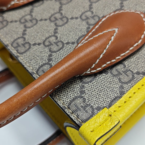 Retro Mini Monogram Coated Canvas Beige