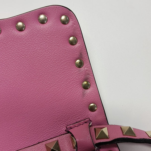 Rockstud Mini Calfskin Pink