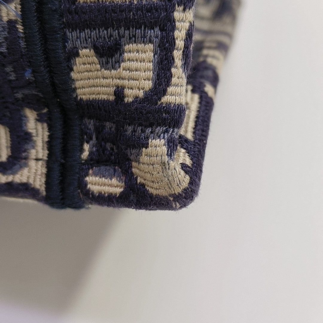 Book Tote Small Oblique Canvas Blue