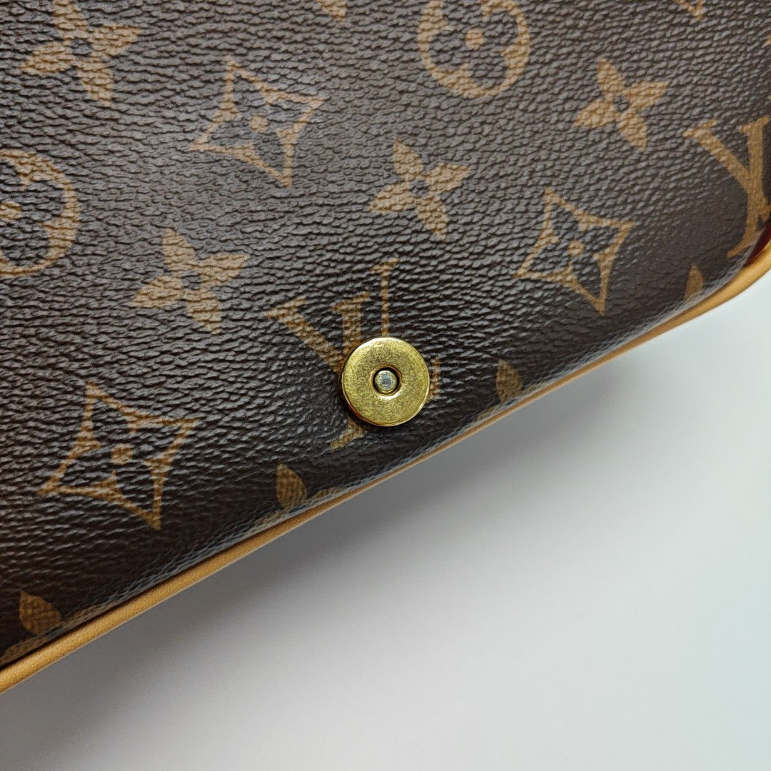 DIANE Monogram Coated Canvas Brown