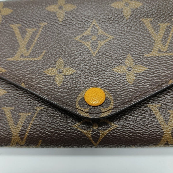 JOSÉPHINE Monogram Coated Canvas Brown Wallet
