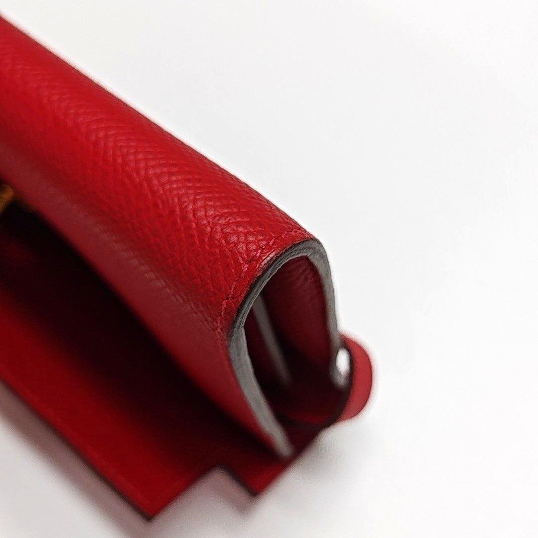 Kelly 20 Epsom Red Wallet