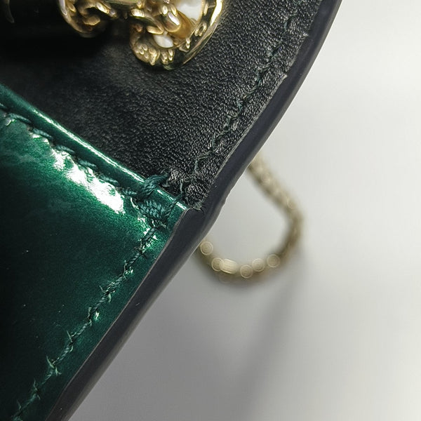 SERPENTI FOREVER Small Patent Leather Green