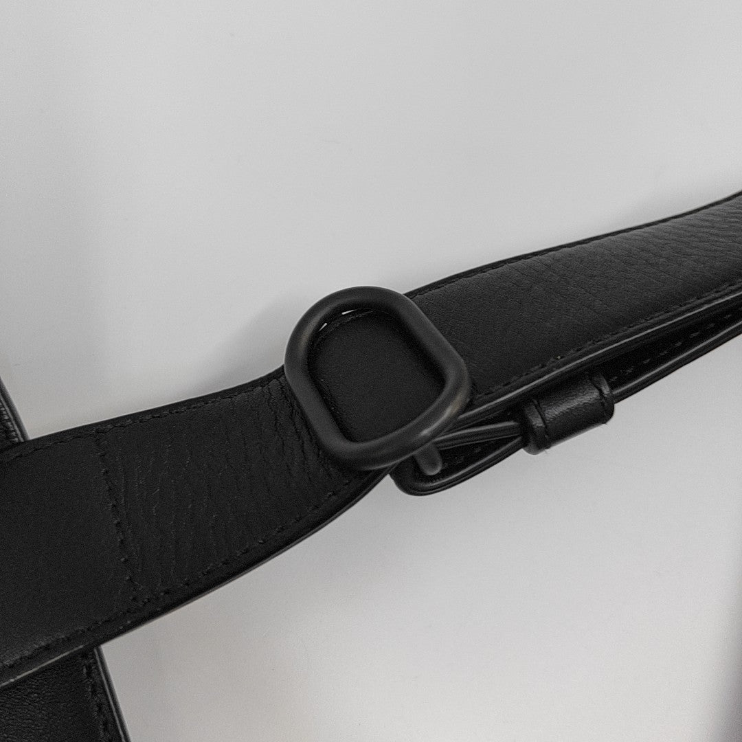 Calfskin Shoulder Bag Black