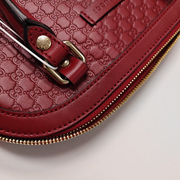 Microguccissima Monogram Calfskin Red