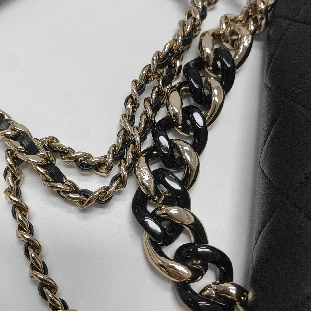 Quilted Lambskin Black