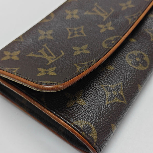 TWIN GM Monogram Coated Canvas Brown