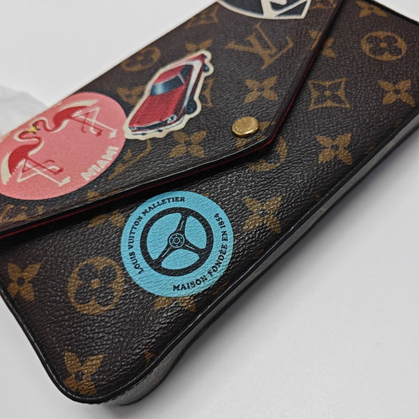 FÉLICIE Monogram Coated Canvas Brown