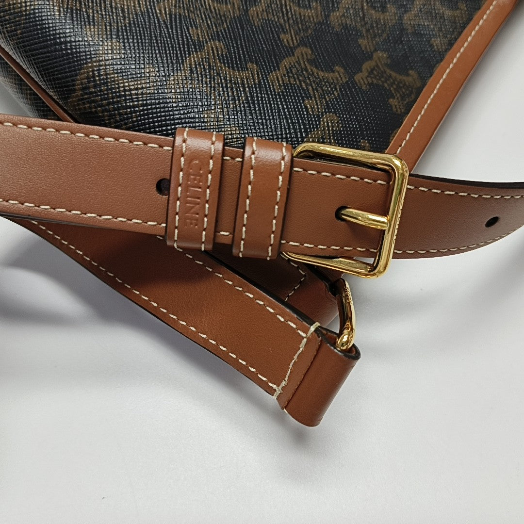 TRIOMPHE CANVAS Small Coated Canvas Brown