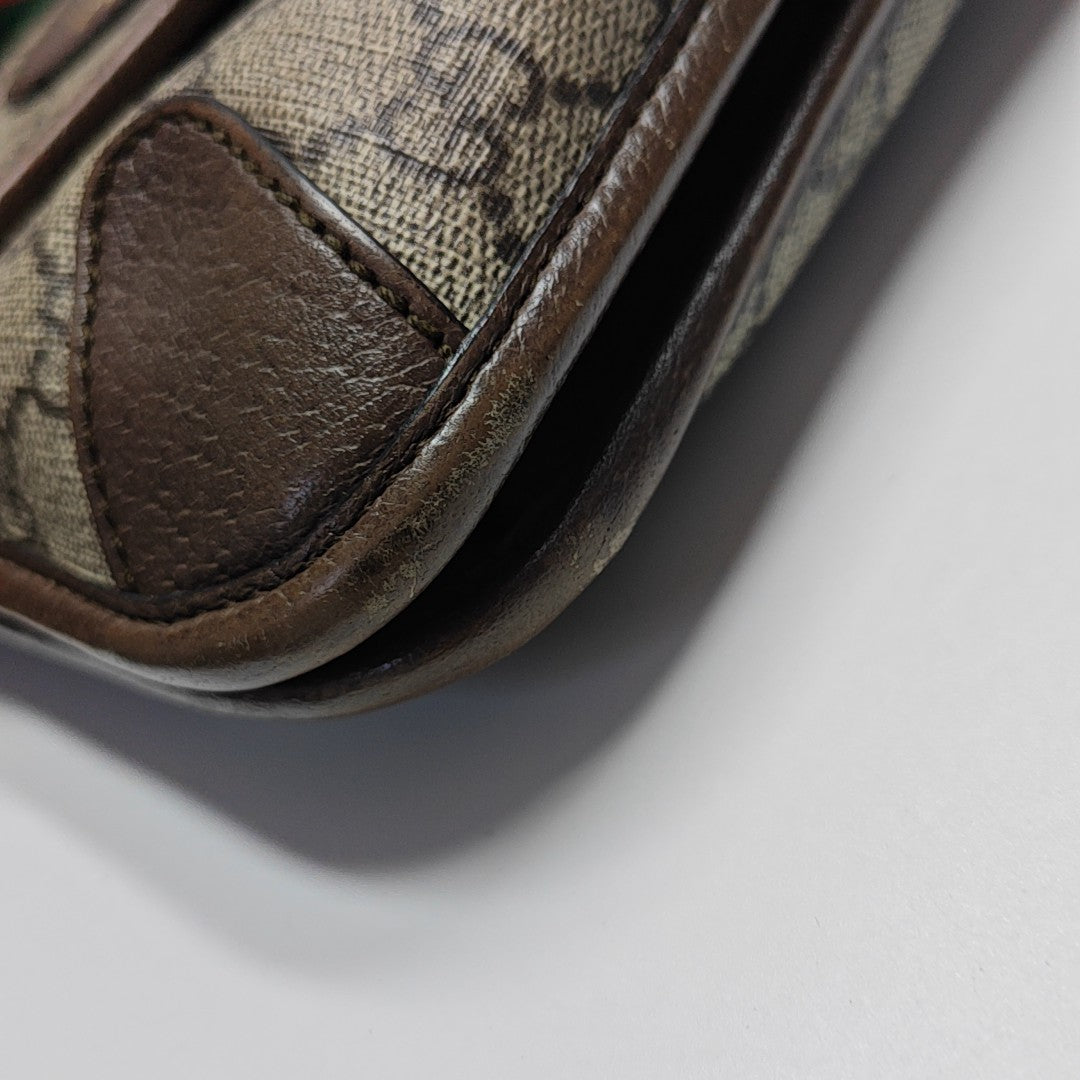 Neo Vintage Small Monogram Coated Canvas Beige