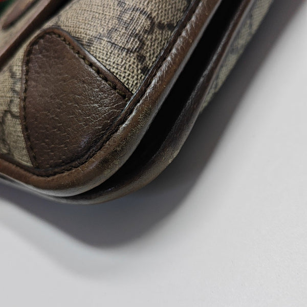 Neo Vintage Small Monogram Coated Canvas Beige