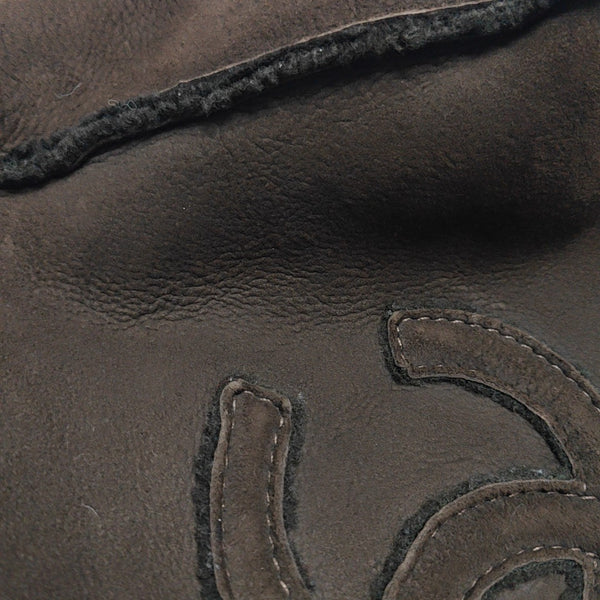 Fabric Top Handle Bag Brown