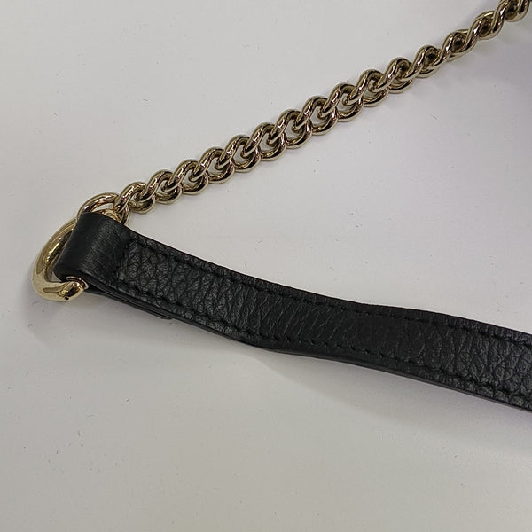 Interlocking G Large Calfskin Black