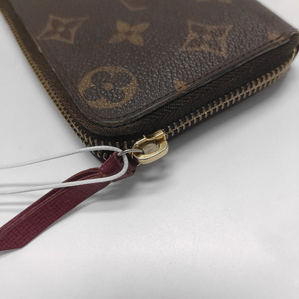CLÉMENCE Monogram Coated Canvas Brown Wallet