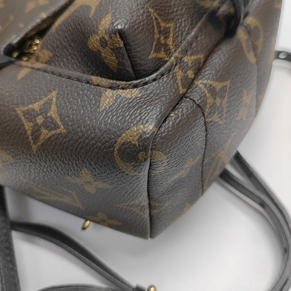 PALM SPRINGS Mini Monogram Coated Canvas Brown