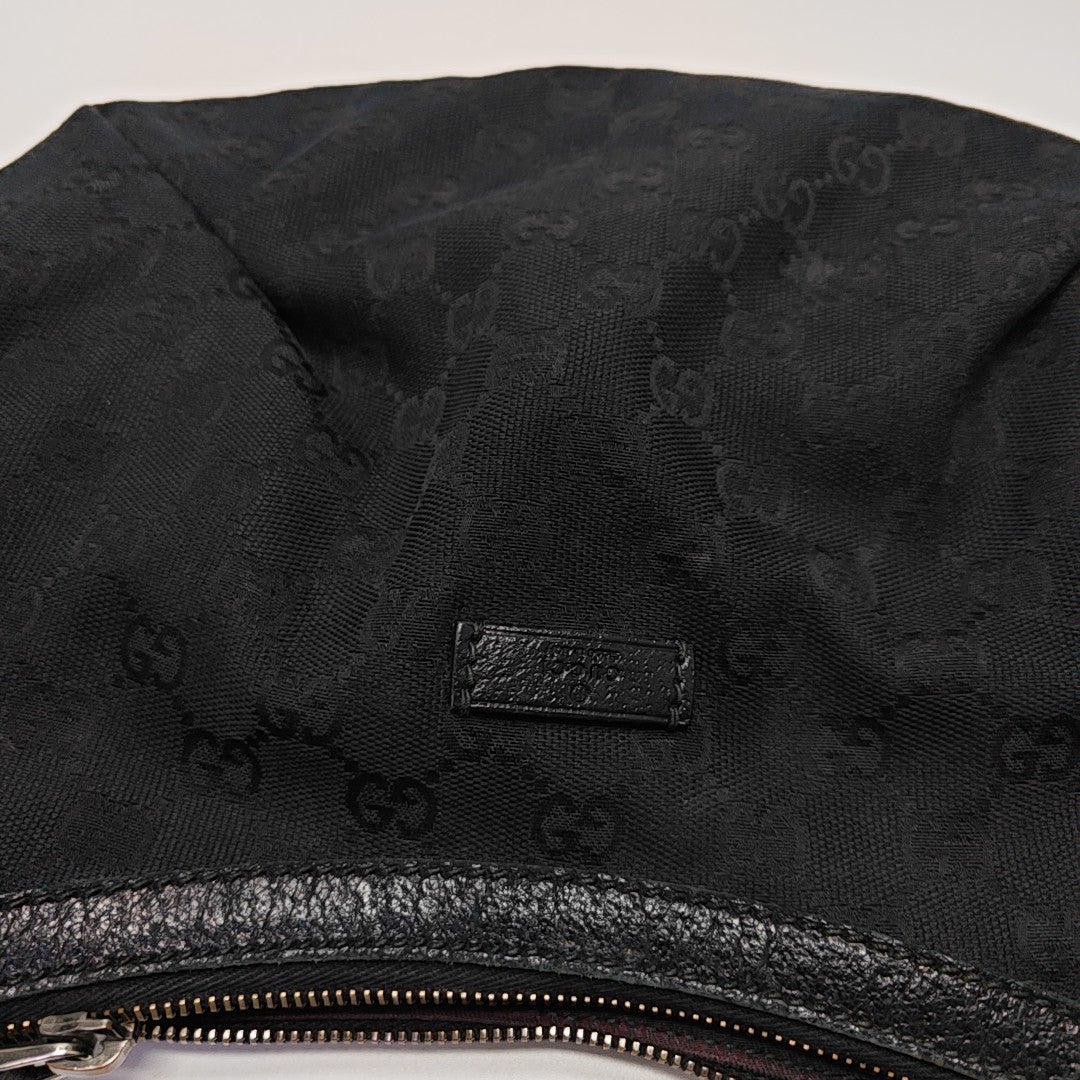 Monogram Canvas Shoulder Bag Black