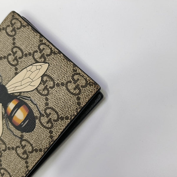 GG Supreme Monogram Coated Canvas Brown Wallet
