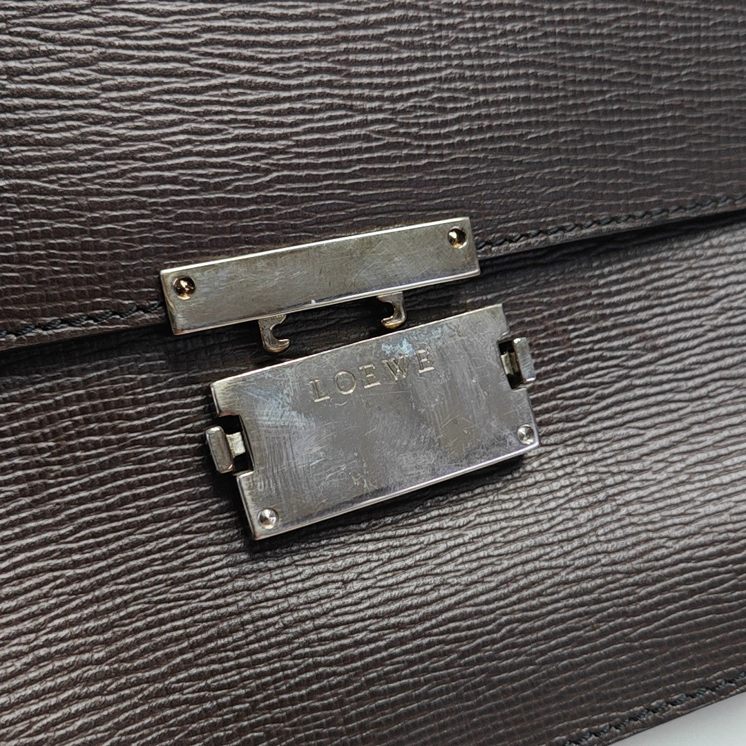 Calfskin Clutch Brown